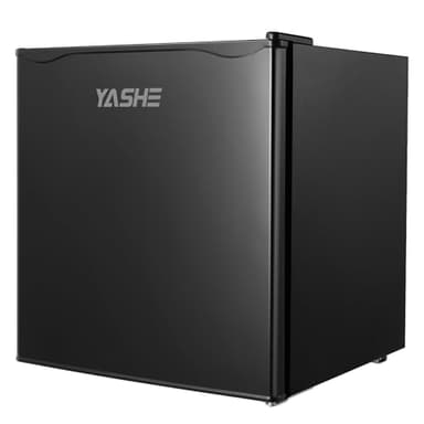 YASHE 52L Mini Fridge with Freezer, Single Door Compact Refrigerator, Adjustable Thermostat, Large Capacity, Reversible Door Swing, Refrigerator for Bedrooms, Offices, Dorms