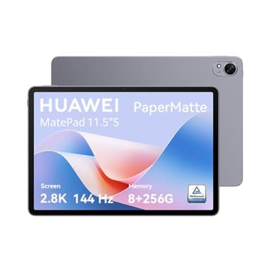 HUAWEI MatePad 11.5 Inch PaperMatte Edition Tablet, 8GB + 256GB, 2.8K FullView Display, 6.2 mm Thin Unibody Metal Housing, 8800 mAh Battery, Wi-Fi, Space Grey