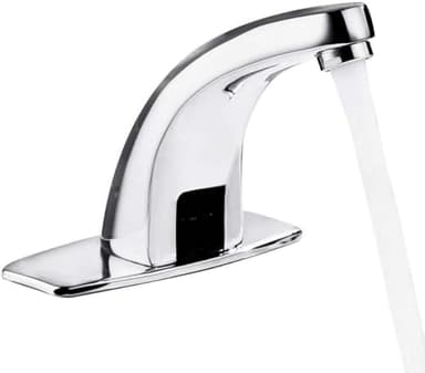 lyrlody Sensor Basin Faucet,Automatic Sensor Faucet Electronic Touchless Basin Faucet Hands Infrared Touchless Vessel Sink Tap with Cable for Kitchen Restaurant Hotel Bathroom