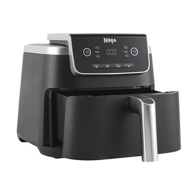 Ninja Air Fryer PRO 4.7L, Single Drawer, 4-in-1, Air Fry, Roast, Reheat, Dehydrate, Cooks 1-2 Portions, Digital, Cook From Frozen, Non-Stick Drawer & Crisper Basket, 2000W, Black AF140UK