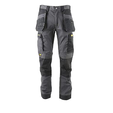 DEWALT Men's Fairhaven Pro-Stretch, Slim Fit, Holster Pocket Work Trousers, Grey, W34/L33