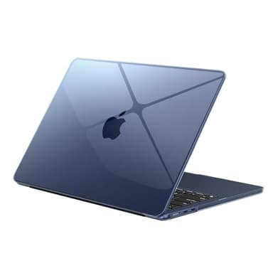 EooCoo Ultra-thin Case Compatible for MacBook Air 13 inch M4 M3 M2 2025 2024 2022 [Match Original Midnight] A3240 A3113 A2681 Mac Air 13.6" Transparent Hard Shell Clear Cover - Crystal Midnight