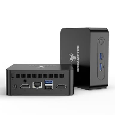 DREAMFYRE N100 Mini PC 16GB RAM 512GB M.2 SSD,Mini Computer Alder Lake N100(up to 3.4 GHz) Mini PC Dual Display,WiFi 5/BT4.2/USB3.2/Gigabit Ethernet/VESA Mini Desktop PC for Business & Education