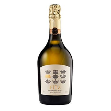 Fitz English Sparkling Wine (1 x 750ml) Low Sugar Brut 11g/Litre Made In Sussex
