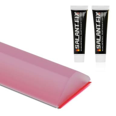 Flintronic 3M Wet Room Floor Barrier, Shower Threshold Water Barrir, Shower Seal Strip with 2 * 20G Glue, Silicone Water Retaining Strip, Shower Tray Sealing Strip for Kichen, Bathroom