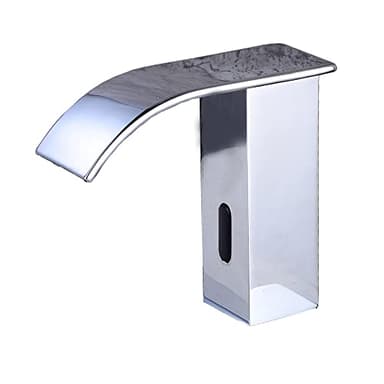 Gangang Automatic Sensor Non-Contact Faucet Square Body Wash Basin Automatic Bathroom Tap Touchless Infrared Waterfall Basin Mixer