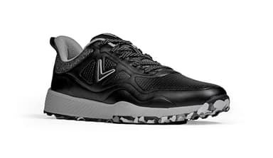 Callaway Golf Men's GTX Golf Shoe, Black/Grey, 12 UK