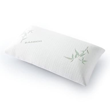 EVOKK Bamboo Luxury Memory Foam Pillows – 1 Pack Soft Memory Foam Pillow for Neck & Shoulder Support, Hypoallergenic Bed Pillows with Removable Covers for Side & Back Sleepers