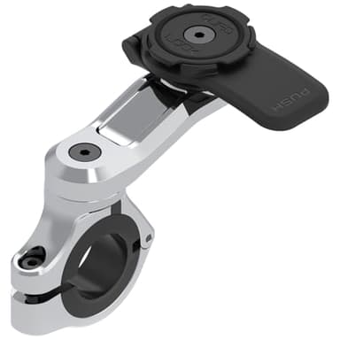 Quad Lock Motorcycle Handlebar Mount PRO Chrome for iPhone, Galaxy, Pixel and Universal Adapters