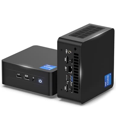 geeknuc Intel Nuc 12, NUC12WSHi7 Wall Street Canyon Mini PC Desktop, Win 11 Pro Computer, Core i7-1260P Prozessor, Kerne, 18MB Cache, Iris Xe Grafik, WiFi6E, Thunderbolt 4 (32GB RAM+1TB PCIe SSD)