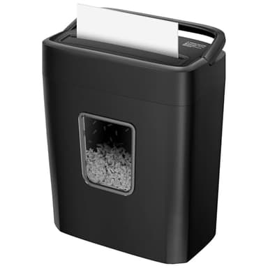 Bonsaii 8-Sheet Cross Cut Paper Shredder, Credit Cards/Mail/Staples/Clips Shredder for Home Use with 16 Litres Bin (C261-C)
