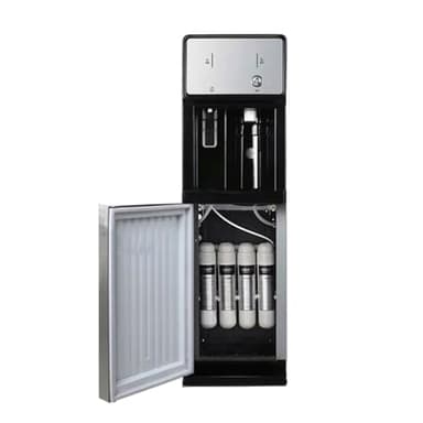 Four-stage Filtration Water Cooler-Freestanding Mains Fed Unit Loading Water Dispenser,Hot And Cold/Ice Water Cooler Dispenser,mains Plug Socket Required For Home And Small Business Use