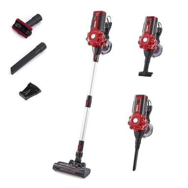 GEEPAS Vacuum Cleaner | 2-in-1 Corded Stick & Handheld Bagless Upright Vacuum Cleaner with Cyclonic Suction, Built-in HEPA Filter | Multi Cyclonic function, Lightweight | 600W, 5 M Power Cord