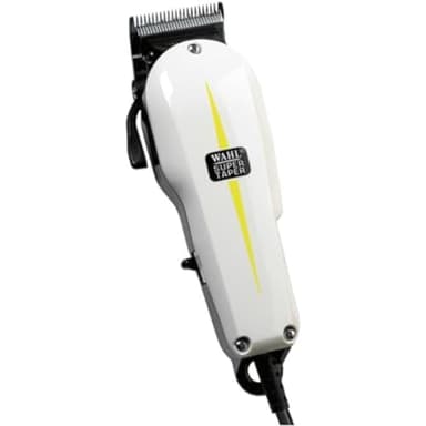 Wahl Super Taper Hair Trimmer with 4 Attachment Combs, White, 0.62 kg