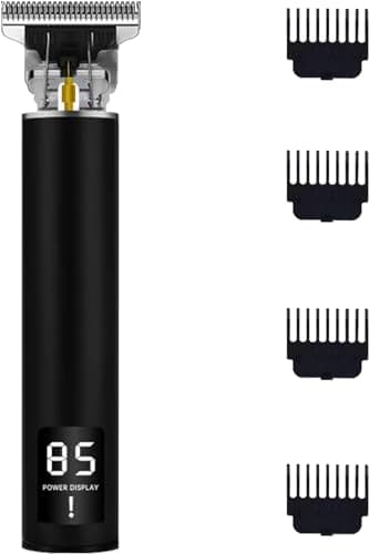 Hair Clippers Men,Electric Hair Clippers for Men Cordless Hair Trimmer Waterproof Beard Trimmer LED Display with 4 Guide Combs 1200 mAh Type-c Chager Cable 50 cm Cord Dual Power Modes