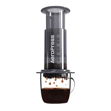 AeroPress Coffee and Espresso Maker - Quickly Makes Delicious Coffee Without Bitterness - 1 to 3 Cups Per Pressing,Black