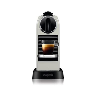Nespresso De'Longhi CitiZ EN167.W, Capsule, Single-Serve Pod Coffee Machine, Compact Design, 19 Bar Pressure, 2 Cup Sizes, Welcome Set Included, White, 1260 W