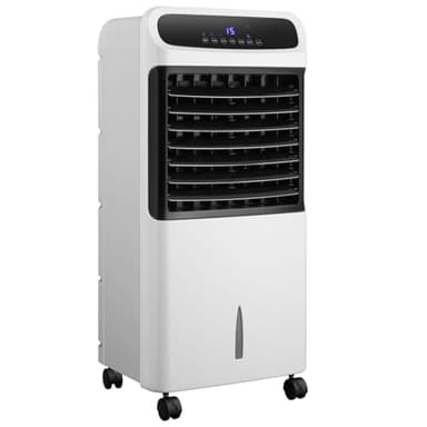 Taylor & Brown 80W 4-in-1 Portable Air Cooler, Humidifier & Air Purifier with Ionizer, Inc Led Screen, Remote Control & 120° Oscillation, 3 Fan Speeds, Built in 12 hour Timer & a 12L Tank Capacity