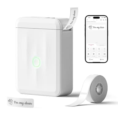 NIIMBOT Label Maker Machine with Tape,D110 New Version Portable Bluetooth Label Printer, Wireless Handheld Sticker Maker with Multiple Templates for Organizing School Office Home