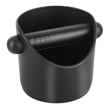 Coffee Knock Box - Espresso Knock Box Coffee Machine Accessories Coffee Grounds Knock Box with Removable Knock Bar Coffee Bin Knock Box for Easy Coffee Ground Disposal