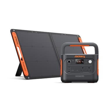 Jackery Explorer 1000 v2+ 100W Solar Panel Portable Power Station(2024 New),1070Wh LiFePO4 Battery,1500W AC/100W USB-C Output, 1 Hr Fast Charge, Solar Generator for Outdoor Camping