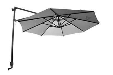 TURINO 3m Charcoal Wall Mountable Cantilever Garden Parasol