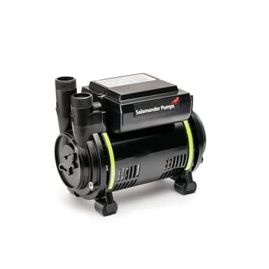Salamander Pumps - CT55 Xtra Shower Pump - 1.5 Bar Pressure - Single End - Suitable for Positive Head, Gravity Fed Systems Only, Quiet and Compact - WRAS Approved