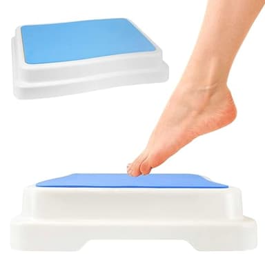 ADEPTNA Sturdy Bathroom Anti Slip Bath Step- Elderly Shower Stepping Disability Mobility Aid Door Walking Stool-Size 49.5cm X 40cm X 10cm