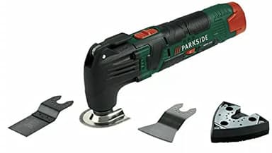 Parkside Cordless Multi-Purpose Tool PAMFW 12 C3 Bare Unit with Accessories - for Sawing, Cutting and Scraping and Sanding Battery Sold Seperately