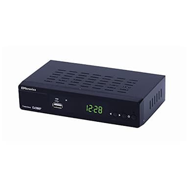 EMtronics EMFBHD1 - Freeview Set Top Box 1080P with HDMI and Scart, Digibox Digital TV Receiver with PVR, 150+ Channels
