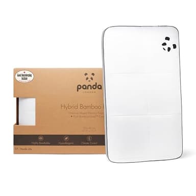 Panda Hybrid Bamboo Pillow - Soft, Breathable Bamboo Cover, Orthopaedic Grade Memory Foam