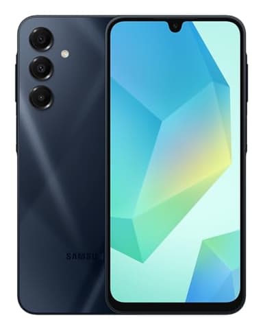 Samsung Galaxy A16 128/4GB Ram, Dual Sim, Unlocked to all Carrier, including with FREE official 25W UK Adapter (EP-T2510) Retail Pack and Clear Case, (Blue Black, 4G)