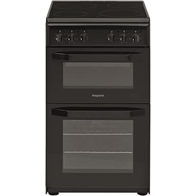 Hotpoint 50CM HD5V92KCB/UK Electric Double Freestanding cooker - Black