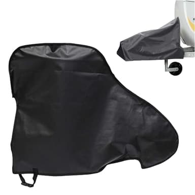 Universal Waterproof Caravan Hitch Cover, Heavy Duty Tow Hitch Cover with Adjustable Strap, Caravan Drawbar Trailer Protector, All-Weather Waterproof Tow Bar Cover for Campervan and Trailer (Black)