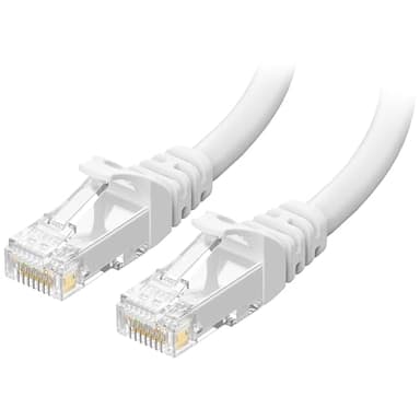 Cable Matters 10Gbps Snagless Cat6 Ethernet Cable 6m (Cat6 Cable, Cat 6 Cable) in White 6 Meter