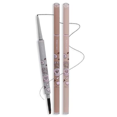VEECCI Waterproof Gel Eyeliner Pencil - Highly Pigmented, Smudge-proof, Longwearing and Ultra-Fine Tip for Precise Eye Makeup - Built-in Brush for Easy Application - Ideal for women(01Black)