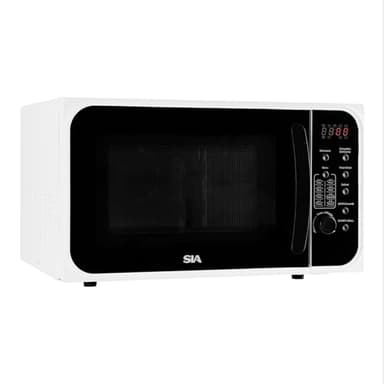 FCM25WH | SIA 25ltr Freestanding Combi Microwave Oven, Digital Display, 5 Power Control Levels 900w in White