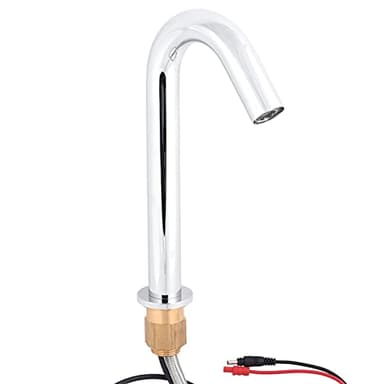 Automatic Sensor Faucet Brass Infrared Water Tap Touchless Automatic Sensor Tap with 60cm Hose, with Chrome for Bathroom Basin Kitchen Sink
