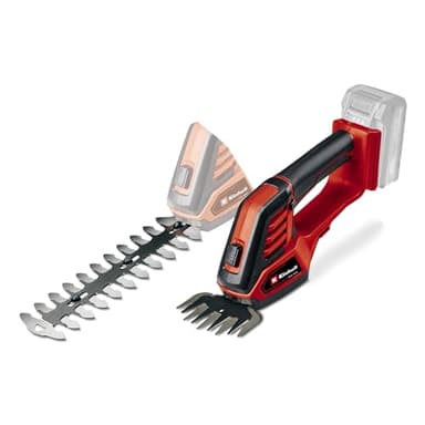 Einhell Power X-Change 18V Cordless Electric Shears - 2 Blade System For Cutting Grass, Brushes And Shrubs - GE-CG 18/100 Li Solo (Battery Not Included)