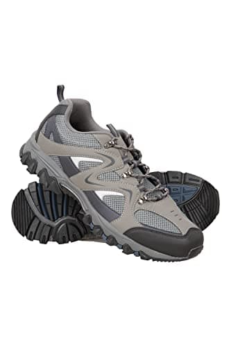 Mountain Warehouse Jungle Mens Walking Shoes - Lightweight Running Shoes, Breathable, Soft, Comfortable, Flexible Gym Shoes - Ideal for All Season Hiking & Trekking Dark Blue Adult Shoe Size 9