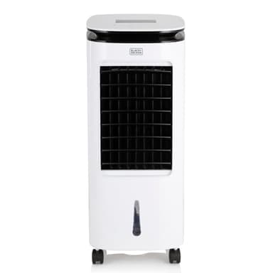 BLACK+DECKER BXAC65002GB Digital Air Cooler, 3 Speed Settings with 7 Litre Water Tank, 8 Hour Timer, LED Display, Remote Control, 65W, White