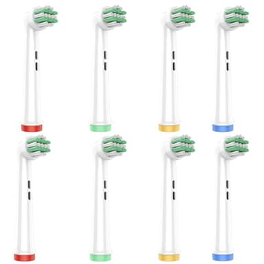OddeKey Kids Toothbrush Heads Compatible with Braun Oral B Pro Kids, Pro Junior Electric Toothbrush, Extra Soft Bristles for Gentle Care, Replacement Heads for Ages 3+ and 6-12, 8 Count