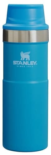 Stanley Classic Trigger Action Travel Mug – Leak Proof + Packable Hot & Cold Thermos – Double Wall Vacuum Insulated Tumbler for Coffee, Tea & Drinks – BPA Free Stainless-Steel, 16 Oz, Azure
