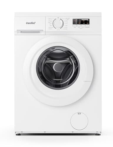 COMFEE' CFE10EW70/W Freestanding Washing Machine,7KG Load,Heat Wash 90℃,Ultra Slim 400mm,Quick Wash,15 Washing Programs with 1200RPM,White