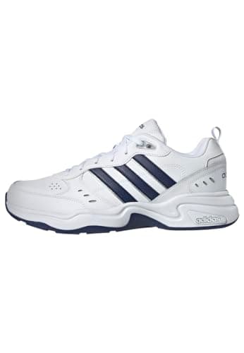 adidas Men's Strutter Gym & Training Shoes, Cloud White/Dark Blue/Matte Silver, 10 UK