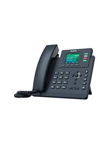 Yealink SIP-T33G Entry-level IP Power over Ethernet Corded Phone with 4 Lines, HD Voice and 2.4 Inch LCD Colour Display with Backlight (320 x 240 Pixel) - Black