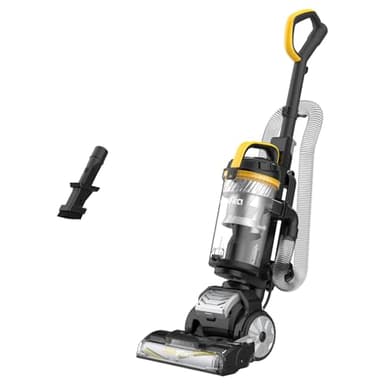 Eureka Upright Vacuum Cleaner UEU610 with 2.2L Dust Cup, Anti-Tangle & Dual Cyclone Technology, 150° Swivel Steering, LED Lights, 3 in 1 Crevice Tool