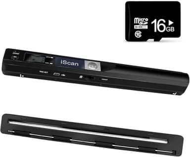 AOZBZ Portable Scanner, 900DPI USB Handheld Document Scanner for JPG PDF Format with 16GB Micro SD Card TF Card