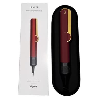 Dyson Airstrait Straightener (Red Velvet/Gold) HT01 Wet to Dry Hair Straightening 1600W - Exclusive Colour