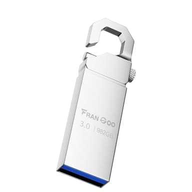 USB Stick 3.0-982GB, FranGoo USB Flash Drive, Waterproof Memory Stick USB Drive with Keychain, Portable Metal Pen Drive for PC, Laptop, Computer and More